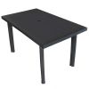 Patio Table Anthracite 49.6"x29.9"x28.3" Plastic