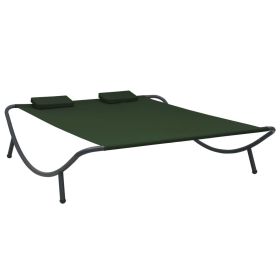 Patio Lounge Bed Fabric Green