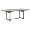 Patio Dining Table (59.1"-78.7")x39.4"x29.5" Solid Acacia Wood