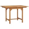 Extending Patio Table (43.3"-63")x31.5"x29.5" Solid Teak Wood