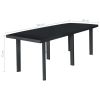Patio Table Anthracite 85"x35.4"x28.3" Plastic