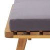 Patio Chair with Cushions Solid Acacia Wood