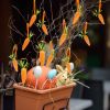 5pcs; Easter Carrot Hanging Ornaments; Premium Foam Glitter Artificial Carrots For Easter Decoration