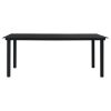 9 Piece Patio Dining Set PVC Rattan Black