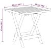 Patio Deck Chair with Table Solid Wood Acacia and Textilene