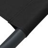 Patio Lounge Bed Fabric Black