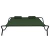 Patio Lounge Bed Fabric Green