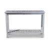 Eucalyptus Console Table; Silver Gray