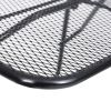 Balcony Table Black 23.6"x15.7" Steel