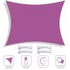 13'x10' Rectangle Sun Shade Sail/Red Purple