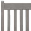 5 Piece Patio Dining Set Solid Acacia Wood Gray