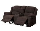 Madden Loveseat w/Console (Motion); Brown Chenille 55446