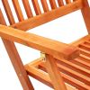 Folding Patio Chairs 6 pcs Solid Eucalyptus Wood