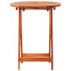 Folding Patio Table Ã˜23.6"x29.5" Solid Eucalyptus Wood