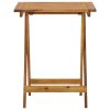 Folding Patio Table 23.6"x23.6"x29.5" Solid Acacia Wood