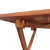 Bistro Table 18.1"x18.1"x18.5" Solid Acacia Wood