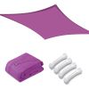 13'x10' Rectangle Sun Shade Sail/Red Purple