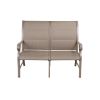 Aluminum Patio Chat Set with Faux Wood Top Table & Quick Dry Cushioning 4PCS SET