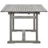 Patio Dining Table (59.1"-78.7")x39.4"x29.5" Solid Acacia Wood