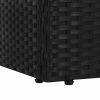 Patio Bed Black 76.8"x23.6" Poly Rattan