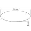 Table Top Tempered Glass Round 15.7"