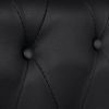 Chesterfield 2-Seater Artificial Leather Black