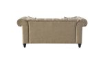 Aurelia Loveseat w/2 Pillows; Beige Linen 52421