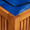 Patio Storage Box 59.1"x19.7"x22.8" Solid Acacia Wood