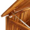 Patio Storage Box 59.1"x19.7"x22.8" Solid Acacia Wood