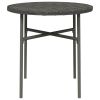 Tea Table Gray 17.7" Poly Rattan