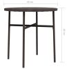 Tea Table Brown 17.7" Poly Rattan