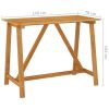 Patio Bar Table 55.1"x27.6"x40.9" Solid Acacia Wood