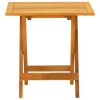 Patio Deck Chair with Table Solid Wood Acacia and Textilene