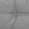 Patio Middle Sofas with Gray Cushions 2 pcs Solid Pinewood