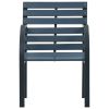 Patio Chairs 2 pcs Gray Wood