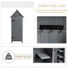 30.3'L X 21.3'W X 70.5'H Outdoor Storage Cabinet Tool Shed Wooden Garden Shed Gray