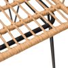 Patio Chairs 2 pcs with Armrest 22"x25.2"x31.5" PE Rattan