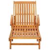 2 Piece Sunlounger Set with Table Solid Acacia Wood