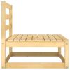 2 Piece Patio Lounge Set with Cushions Solid Pinewood