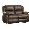 Zuriel Loveseat (Motion) in Brown PU 52281