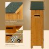 30.3'L X 21.3'W X 70.5'H Outdoor Storage Cabinet Tool Shed Wooden Garden Shed Natural