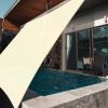 16'x16' Square Sun Shade Sail/ Rice White