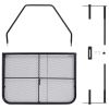 Balcony Table Black 23.6"x15.7" Steel