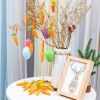 5pcs; Easter Carrot Hanging Ornaments; Premium Foam Glitter Artificial Carrots For Easter Decoration