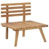 Patio Chair with Cushions Solid Acacia Wood