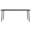 Patio Table Dark Gray 70.9"x32.7"x28.3" Steel