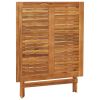 Folding Patio Table 35.4"x35.4"x29.5" Solid Acacia Wood