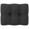 10 Piece Patio Lounge Set with Cushions White Solid Pinewood