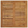Folding Patio Table 35.4"x35.4"x29.5" Solid Acacia Wood