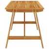 Patio Dining Table 55.1"x27.6"x28.9" Solid Acacia Wood